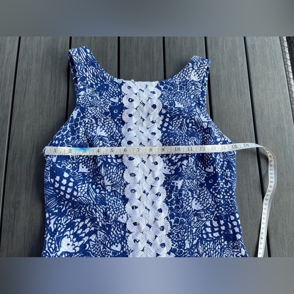 Lilly Pulitzer Shift Dress Upstream Fish Print Size 6 - Picture 8 of 11